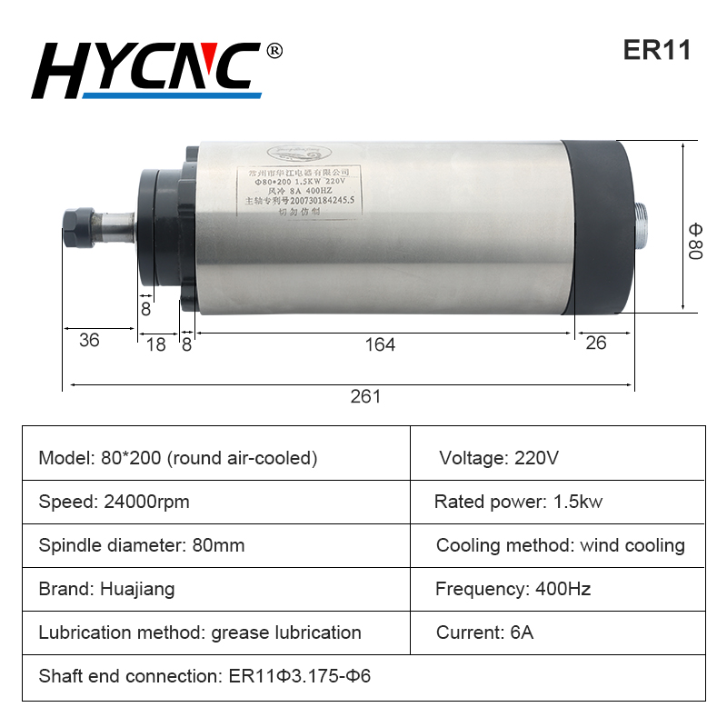 CNC 밀링 스핀들, 1.5kW, 220V/380V,  - Cnc Spindle Motor 리뷰 및 가격